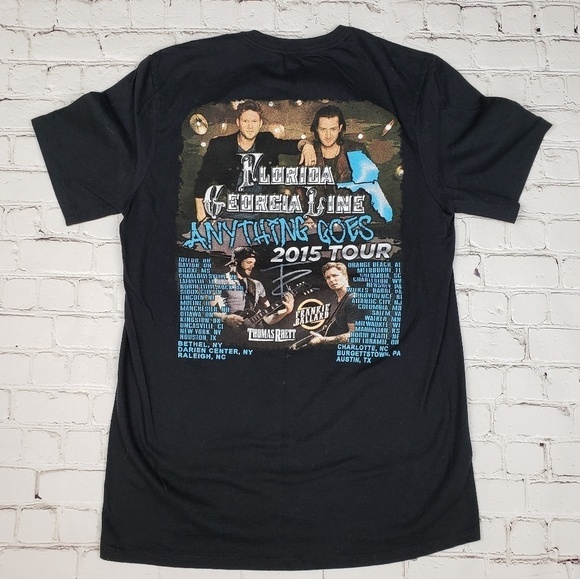 Florida Georgia Line 2015 Tour Graphic T Medium - Picture 4 of 7